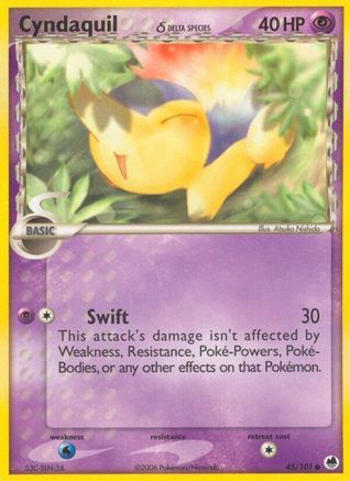Cyndaquil (Delta Species) (045/101) [Dragon Frontiers] - Common