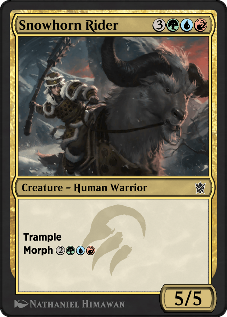 Snowhorn Rider (KTK-201Y) [Khans of Tarkir]