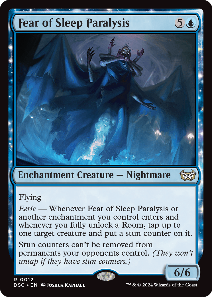Fear of Sleep Paralysis (DSC-012) [Duskmourn: House of Horror Commander]