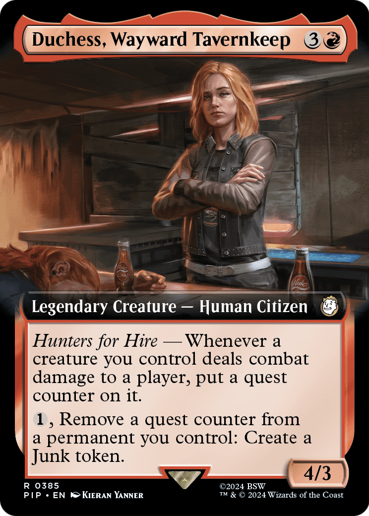 Duchess, Wayward Tavernkeep (Extended Art) (PIP-385) [Fallout] Foil