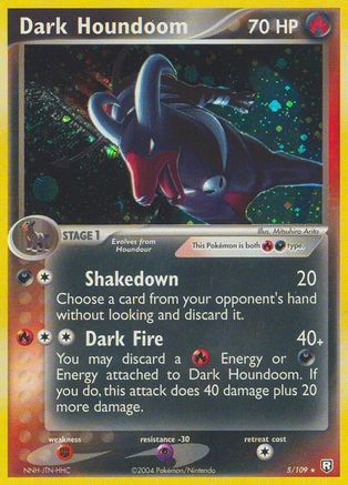 Dark Houndoom (005/109) [Team Rocket Returns] Reverse Holofoil - Holo Rare