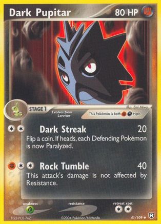 Dark Pupitar (041/109) [Team Rocket Returns] Reverse Holofoil - Uncommon