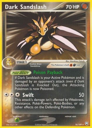 Dark Sandslash (018/109) [Team Rocket Returns] - Rare
