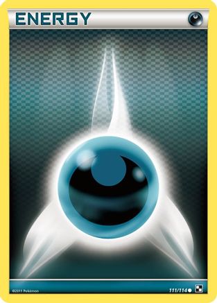 Darkness Energy (Basic) (111/114) [Black and White] Reverse Holofoil - Common