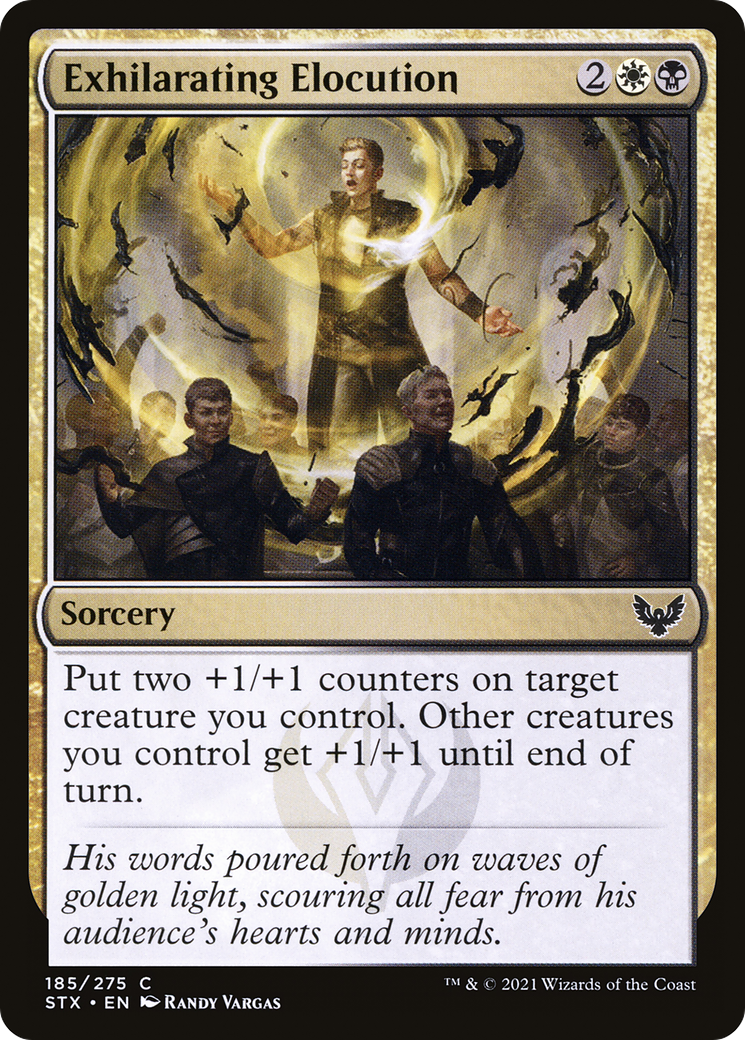 Exhilarating Elocution (STX-185) [Strixhaven: School of Mages] Foil