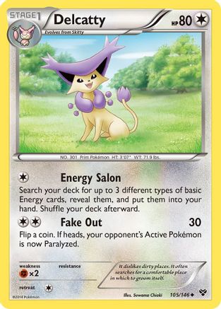 Delcatty (105/146) [XY Base Set] Reverse Holofoil - Uncommon
