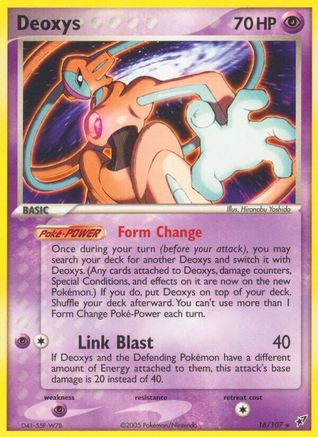 Deoxys (Normal Forme) (16/107) [Deoxys] Reverse Holofoil - Rare