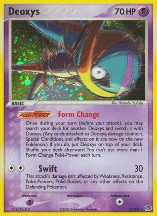 Deoxys (Speed Forme) (2/106) [Emerald] Reverse Holofoil - Holo Rare