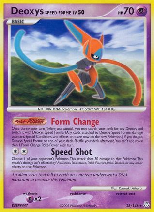 Deoxys Speed Forme (26/146) [Legends Awakened] - Rare
