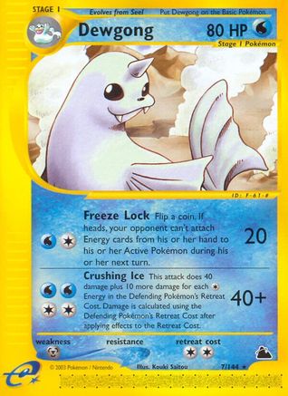 Dewgong (7/144) [Skyridge] - Rare