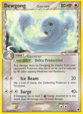 Dewgong (Delta Species) (15/101) [Dragon Frontiers] - Rare