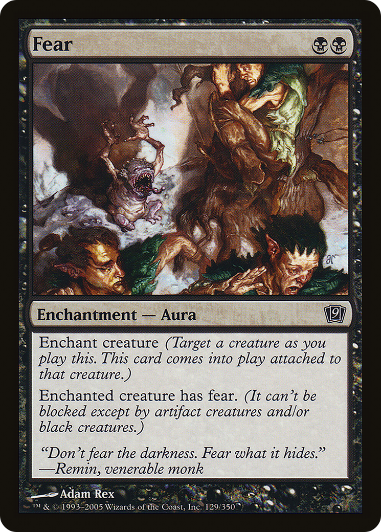 Fear (9ED-129) [9th Edition] Foil