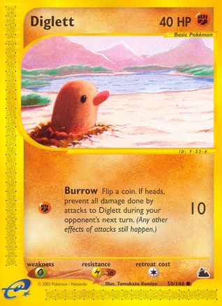 Diglett (50/144) [Skyridge] - Common