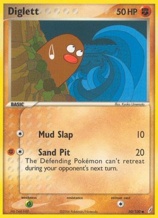 Diglett (050/100) [Crystal Guardians] Reverse Holofoil - Common