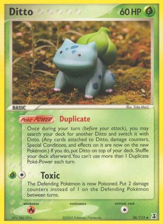 Ditto (Bulbasaur) (036/113) [Delta Species] Reverse Holofoil - Uncommon