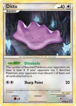 Ditto (17/102) [Triumphant] Reverse Holofoil - Rare