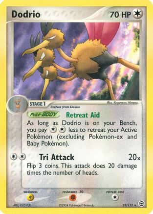 Dodrio (21/112) [FireRed & LeafGreen] Reverse Holofoil - Rare