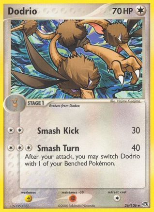 Dodrio (26/106) [Emerald] Reverse Holofoil - Uncommon