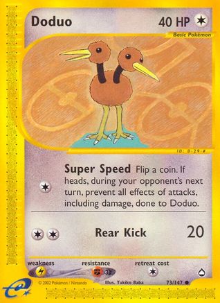 Doduo (073/147) [Aquapolis] Reverse Holofoil - Common
