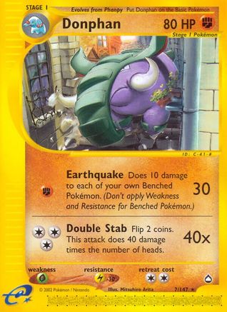 Donphan (7/147) [Aquapolis] - Rare