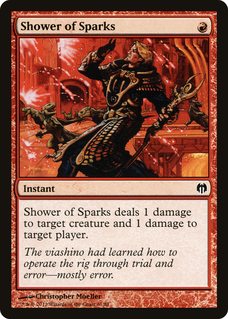 Shower of Sparks (DDL-061) [Duel Decks: Heroes vs. Monsters]