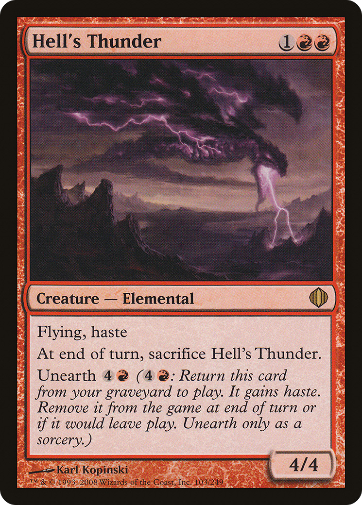Hell's Thunder (ALA-103) [Shards of Alara] Foil
