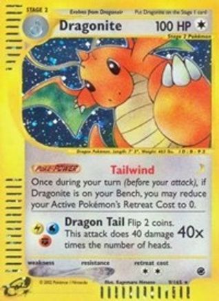 Dragonite (9/165) [Expedition] Holofoil - Holo Rare
