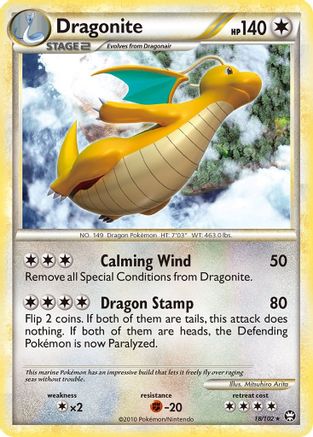 Dragonite (18/102) [Triumphant] Reverse Holofoil - Rare