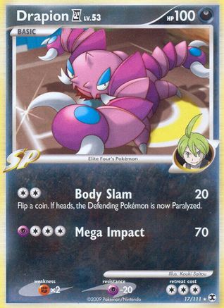 Drapion E4 (17/111) [Rising Rivals] Reverse Holofoil - Rare