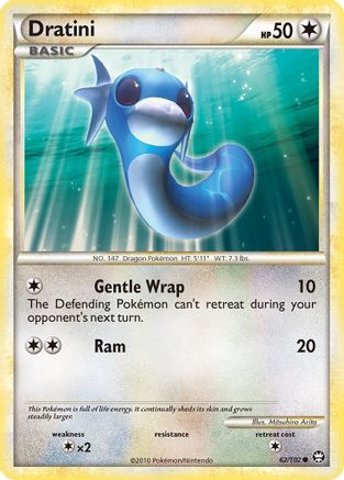 Dratini (062/102) [Triumphant] Reverse Holofoil - Common
