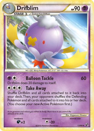 Drifblim (12/90) [Undaunted] Reverse Holofoil - Rare