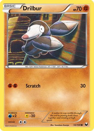 Drilbur (055/108) [Dark Explorers] Reverse Holofoil - Common