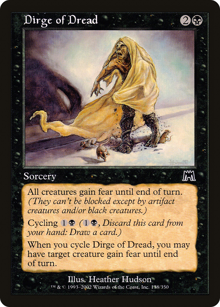 Dirge of Dread (ONS-138) [Onslaught] Foil