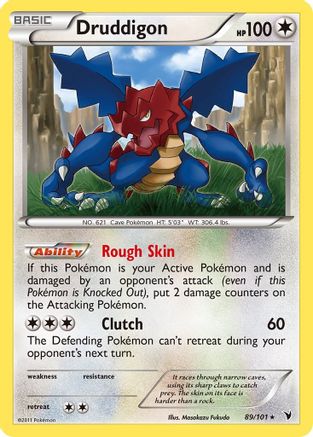 Druddigon (89/101) [Noble Victories] Reverse Holofoil - Rare