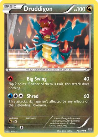 Druddigon (70/101) [Plasma Blast] Reverse Holofoil - Common