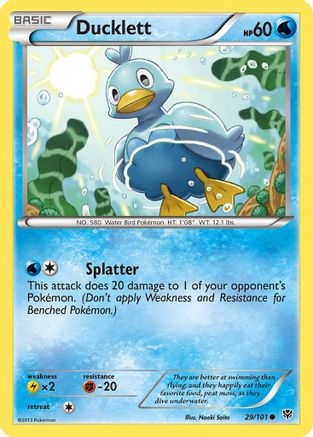 Ducklett (29/101) [Plasma Blast] Reverse Holofoil - Common