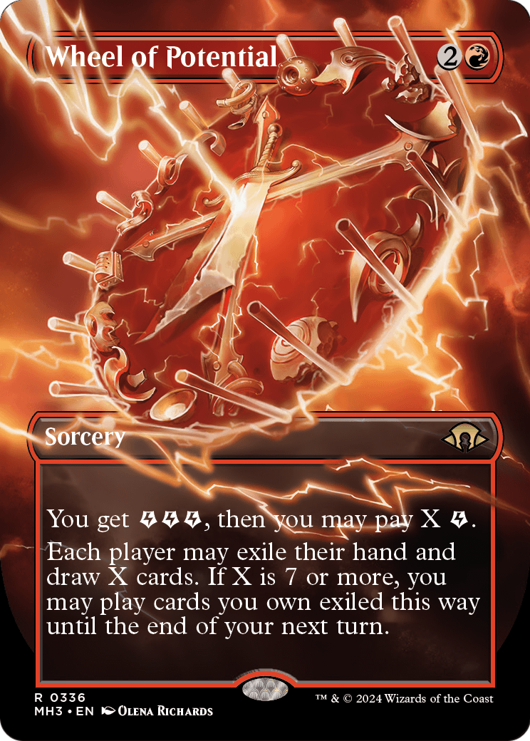 Wheel of Potential (Borderless) (MH3-336) [Modern Horizons 3]