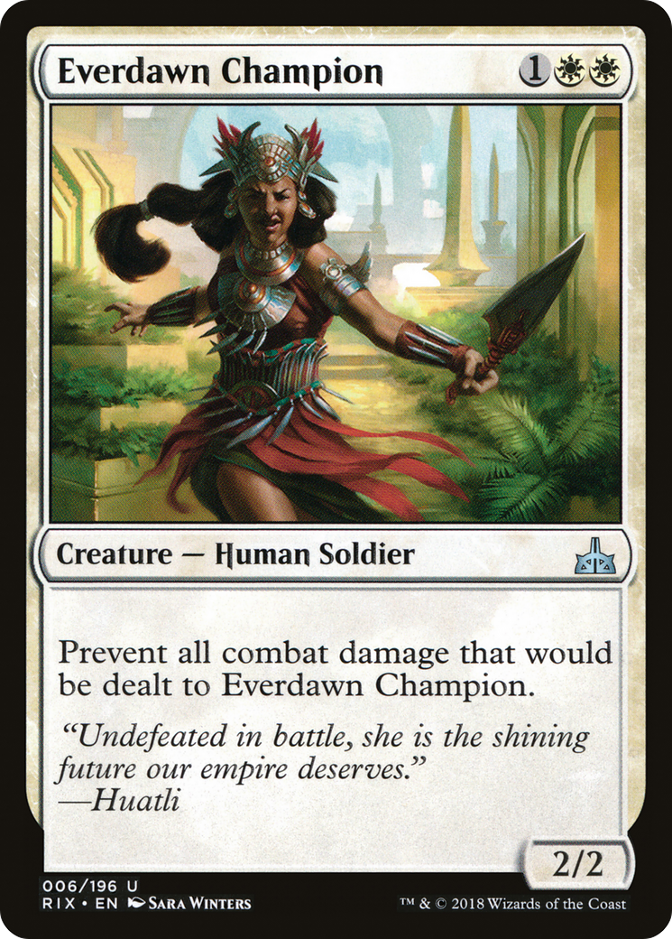 Everdawn Champion (RIX-006) [Rivals of Ixalan] Foil