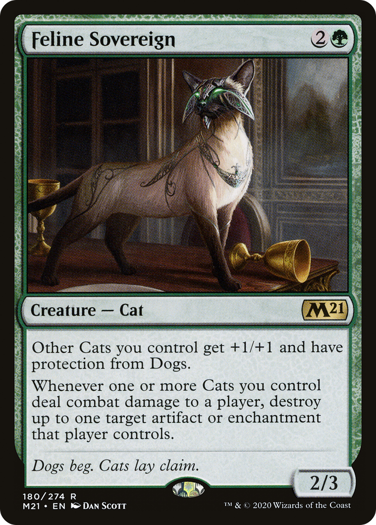 Feline Sovereign (M21-180) [Core Set 2021] Foil