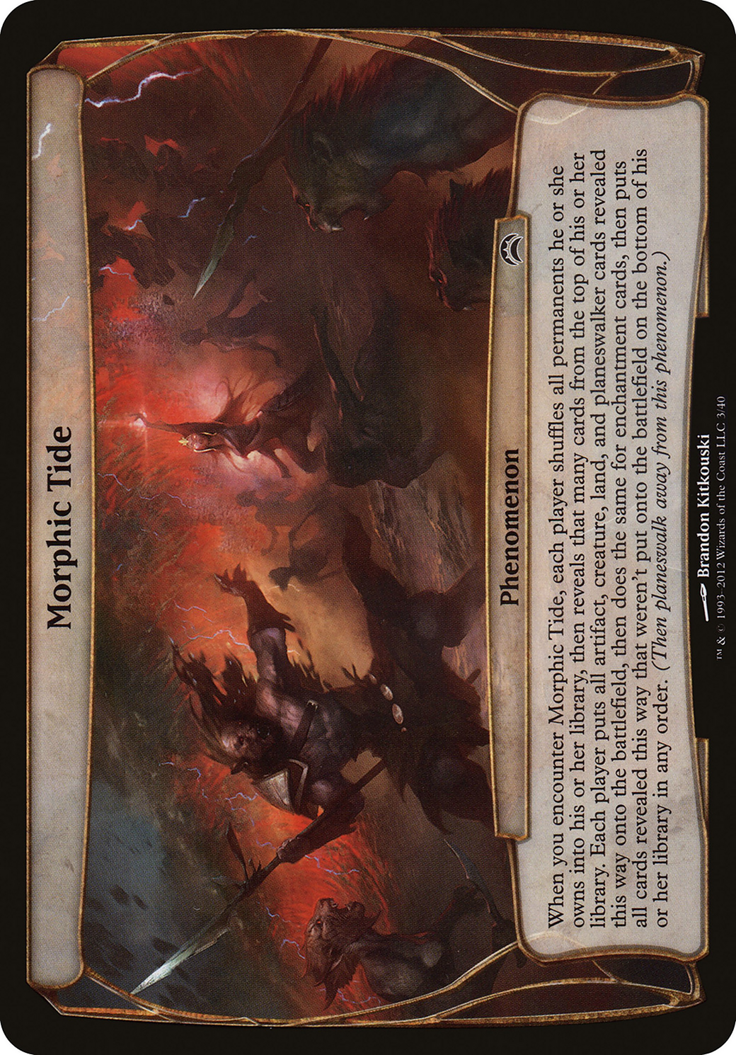 Morphic Tide (Planechase 2012) (OVER-003) [Planechase 2012 Planes]