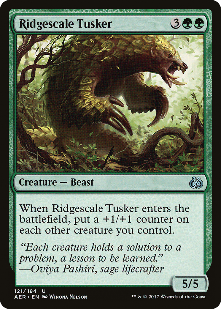 Ridgescale Tusker (AER-121) [Aether Revolt]