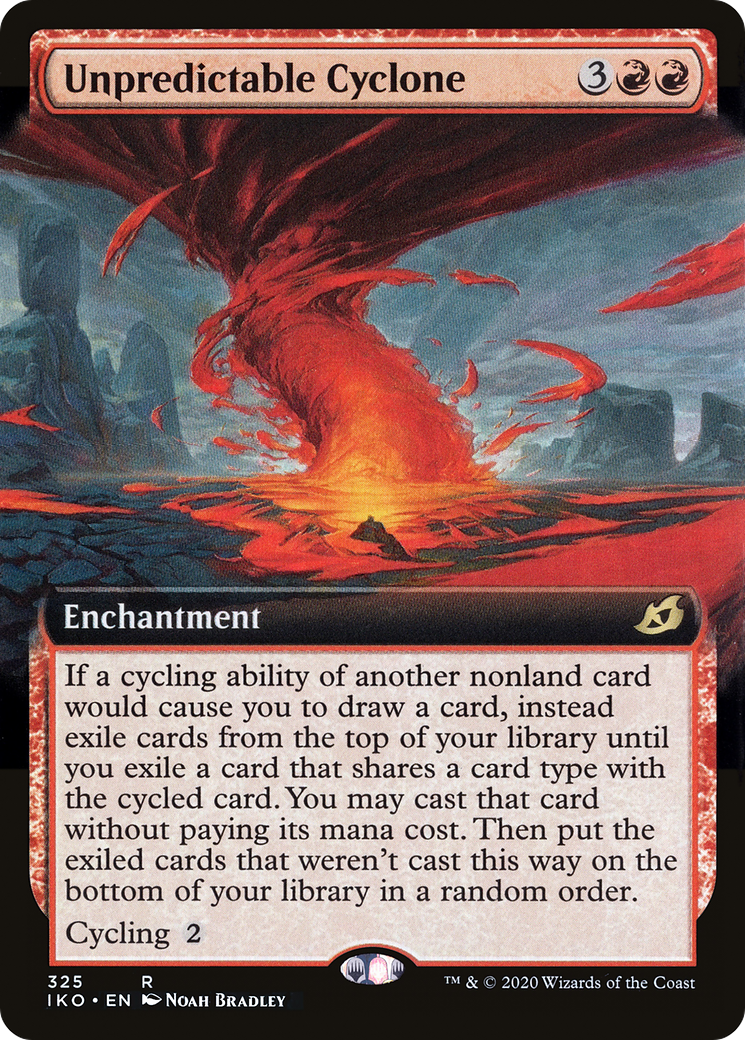 Unpredictable Cyclone (Extended Art) (IKO-325) [Ikoria: Lair of Behemoths] Foil