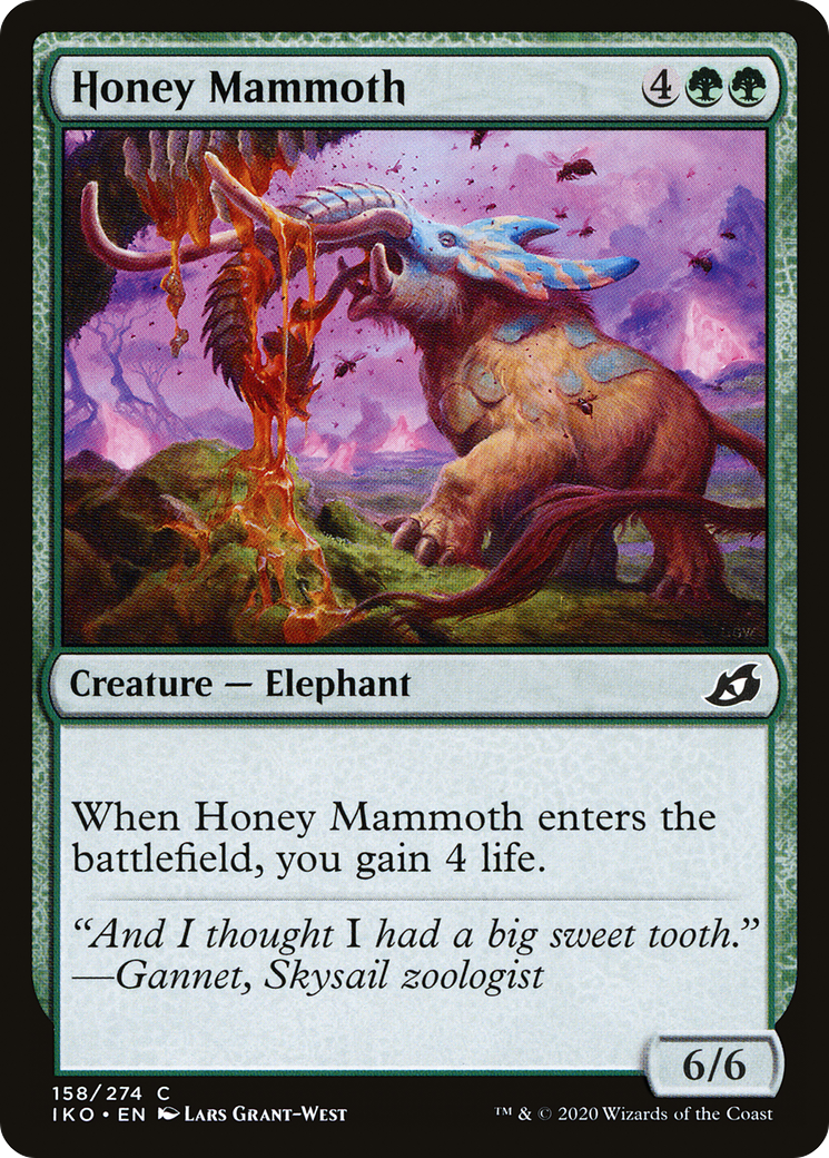 Honey Mammoth (IKO-158) [Ikoria: Lair of Behemoths] Foil