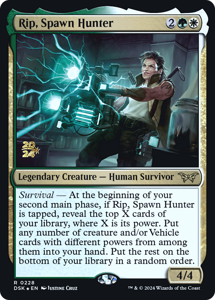 Rip, Spawn Hunter (PRE-228) [Duskmourn: House of Horror Promos] Foil