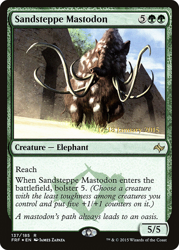 Sandsteppe Mastodon (PRE-137S) [Fate Reforged Promos] Foil