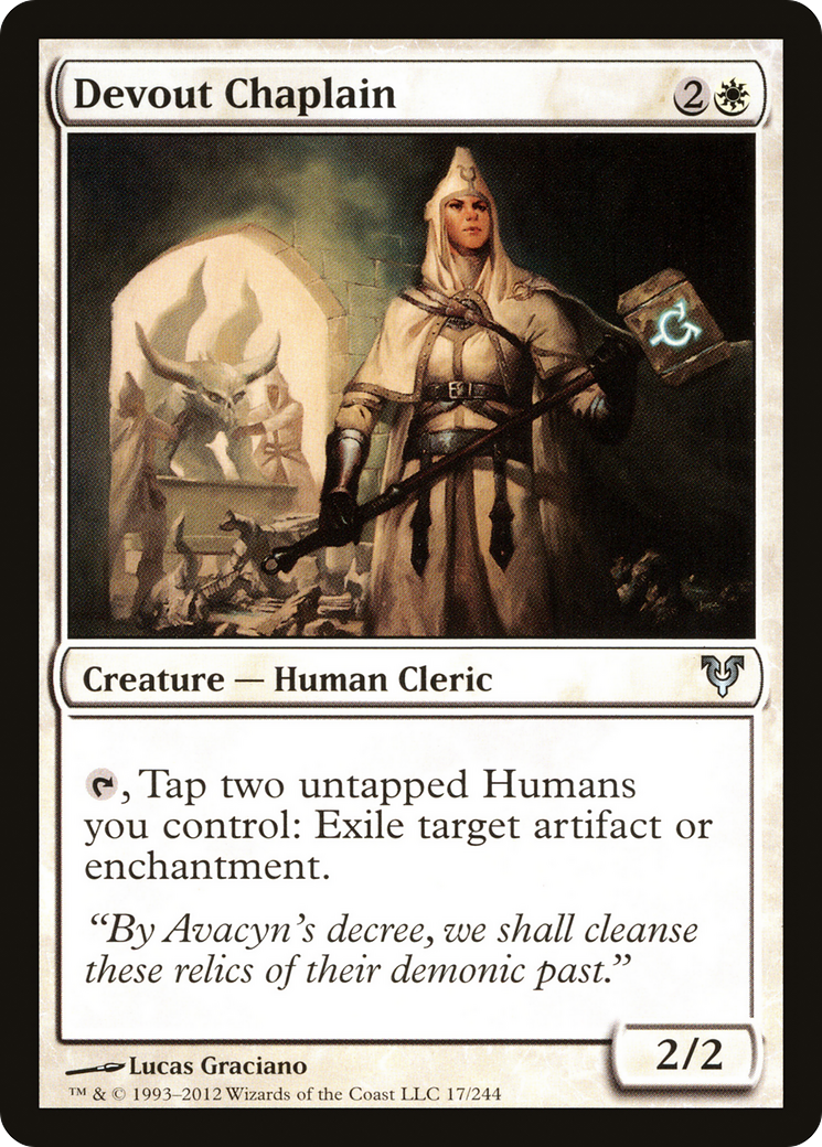 Devout Chaplain (AVR-017) [Avacyn Restored] Foil