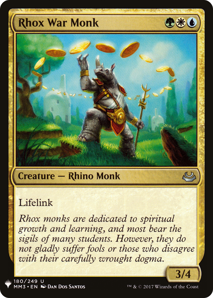 Rhox War Monk (LIST-MM3-180) [The List]