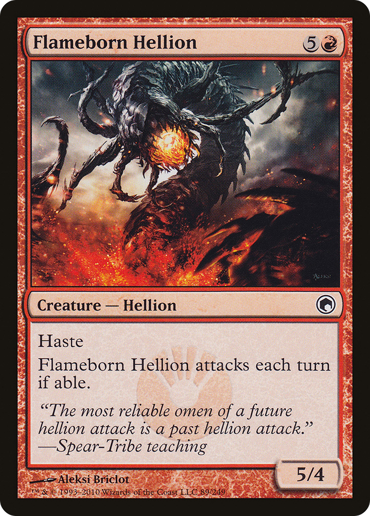 Flameborn Hellion (SOM-089) [Scars of Mirrodin]