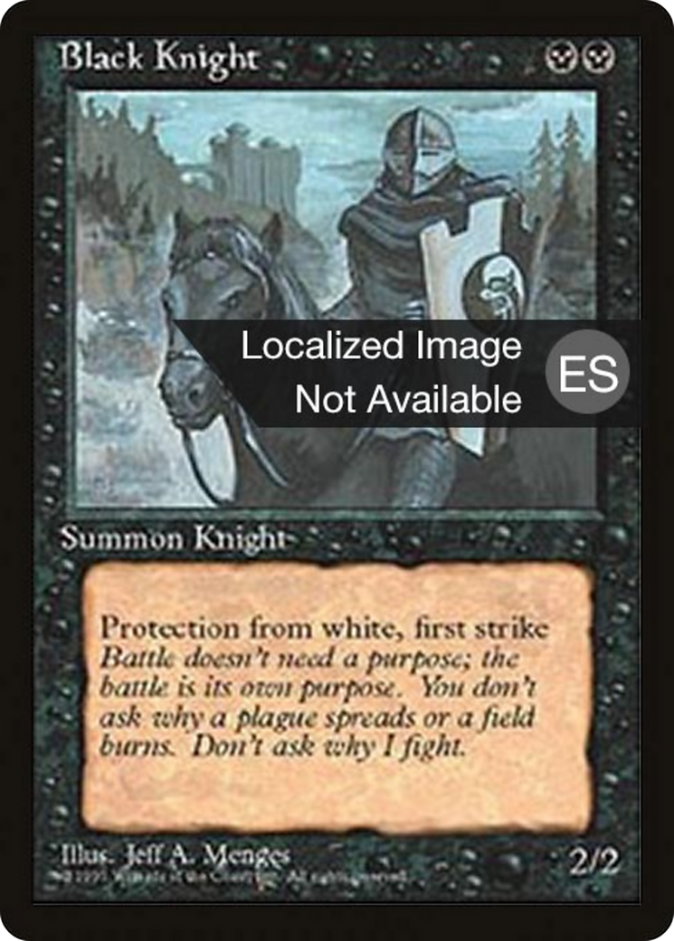 Black Knight [Fourth Edition Foreign Black Border]