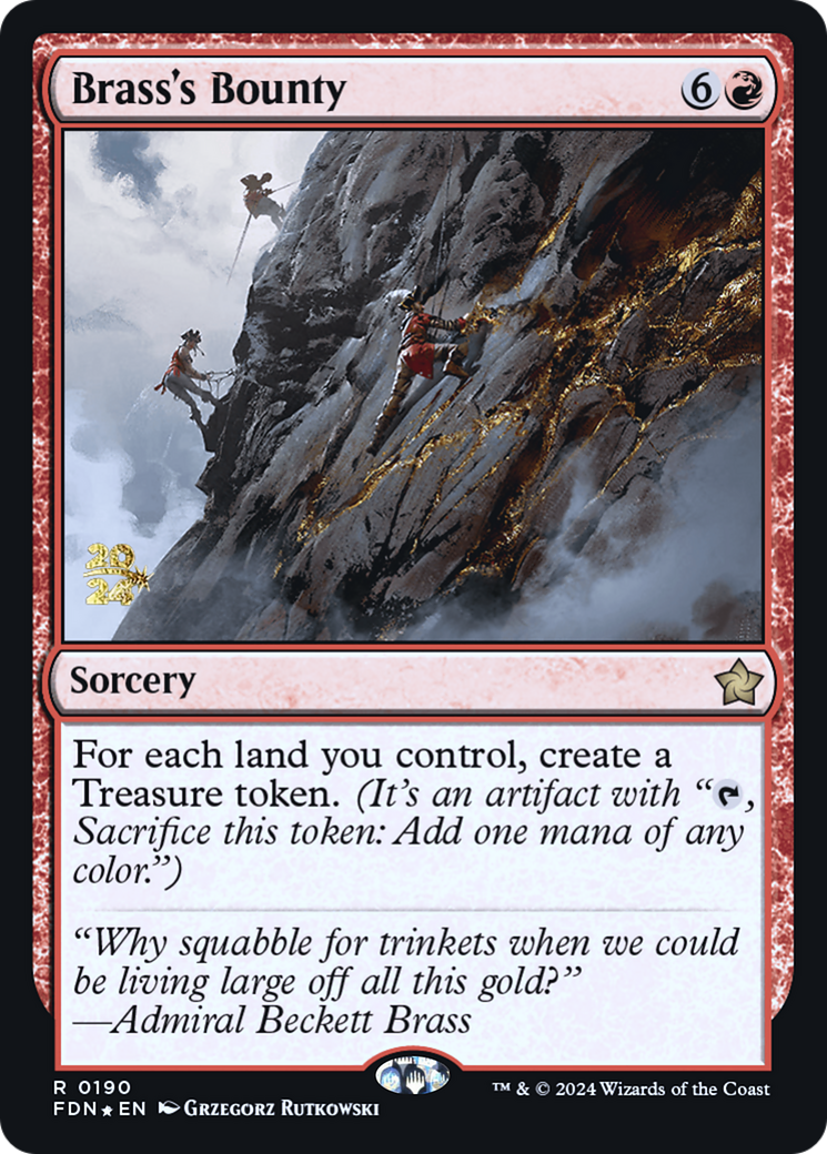 Brass's Bounty (FDN) (PRE-190) [Foundations Promos] Foil